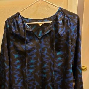 XXS Black and Blue Blouse